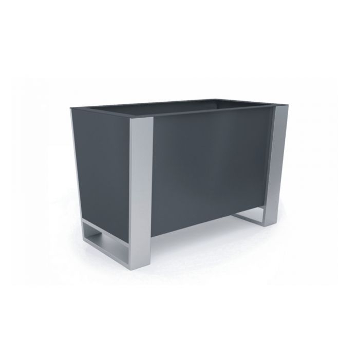 Ryga Flowerpot Dark dal design moderno rettangolare