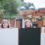 Bambini che giocano nella struttura del parco giochi Ariadne.