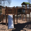 Struttura del parco giochi Hexagon Modern Nature single slide.