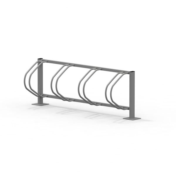 Bike Stand con quattro posti per il parcheggio delle biciclette.