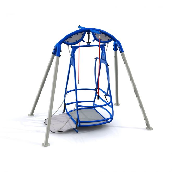 Wheelchair Swing per parchi giochi accessibili.