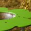 Clover Play Table verde con vasca in acciaio inox.