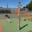 Attrezzatura per esercizi all'aperto Handles in un parco giochi.