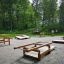 Attrezzatura fitness all'aperto Platform 180 in un parco.