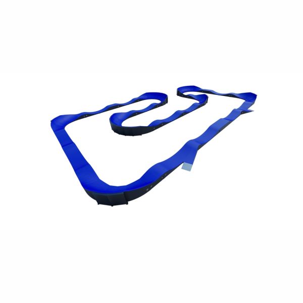 Modular Pumptrack VII - pista ciclabile blu a forma di onda per attività all'aperto