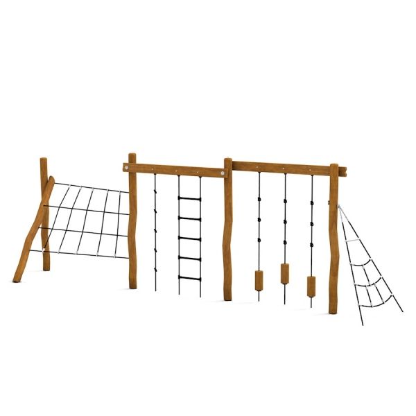 Set da gioco in legno Ural climbing net per bambini.
