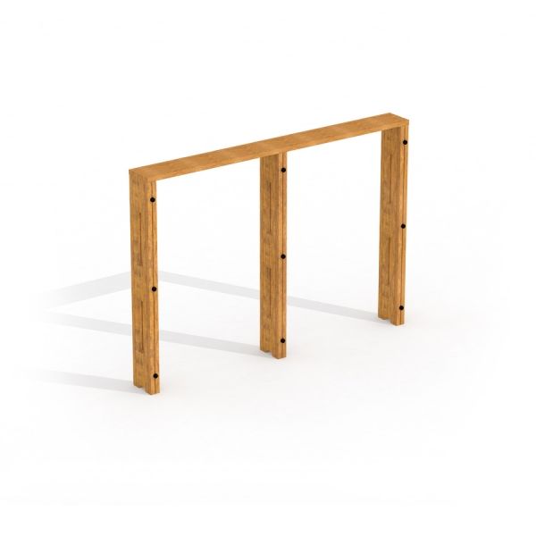 Irish Table - struttura da gioco in legno per esterni con tre gambe.