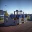 Struttura per area giochi Steamboat ship with slide.