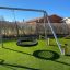 Silver Double Swing (BNS90) su un prato verde del parco giochi
