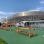 Trim Trail Nature II percorso fitness all'aperto accanto a un'arena moderna