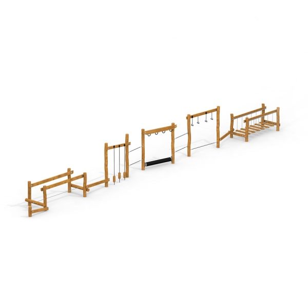 Trim Trail Nature II attrezzature da gioco in legno per esterni
