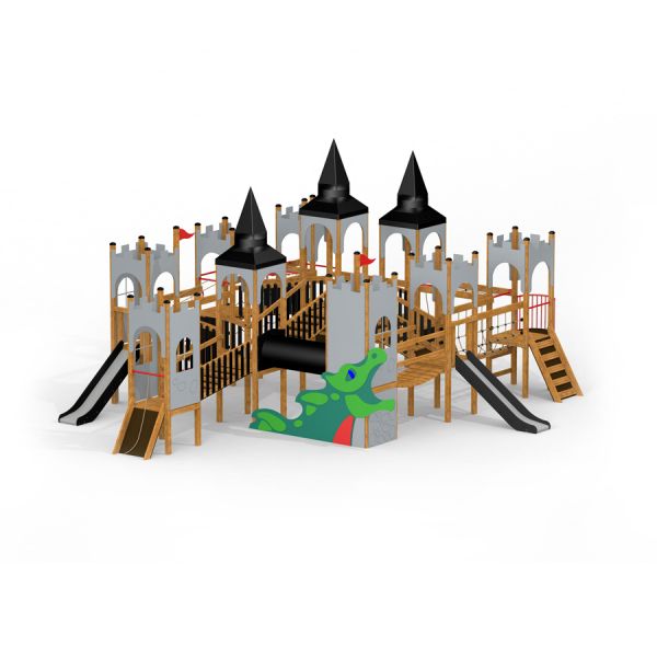 Struttura da gioco Windsor with Dragon castle with slide.
