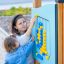 Gioco educativo da esterno Bingo Board con perline gialle e blu