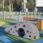 Moderna struttura a tunnel per parchi giochi Dottie I single slide per bambini