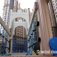Ponte da gioco in legno Winter Mansion con lati in corda blu e struttura ad arco bianca