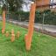 Struttura outdoor in legno per arrampicata ed equilibrio Trim Trail Nature III in un parco