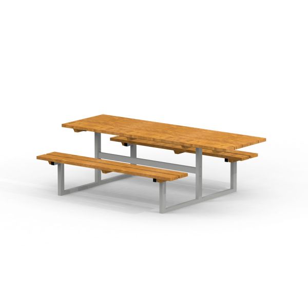 All Accessible Table & Bench realizzato in legno e metallo.