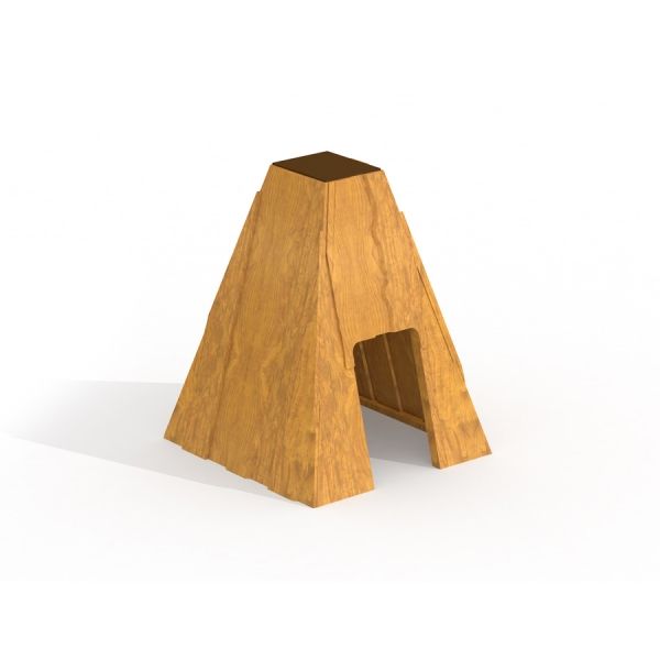 Small Tipi wooden house per bambini.