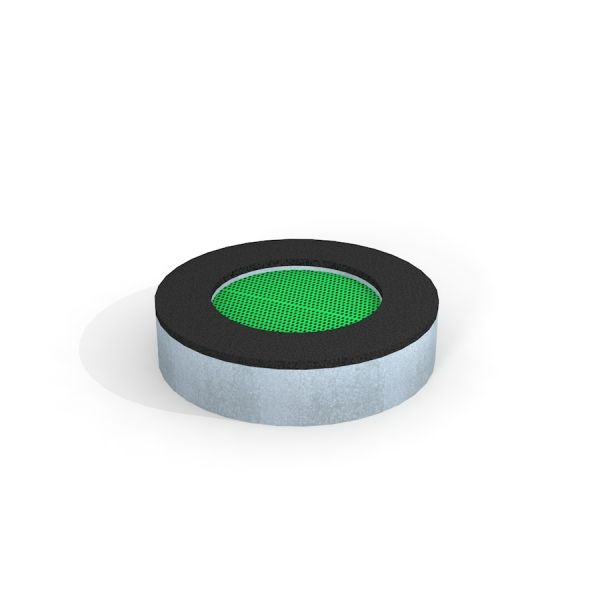 Round trampoline (100 cm) per uso esterno.