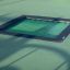 Square trampoline (150 cm) installato nel terreno