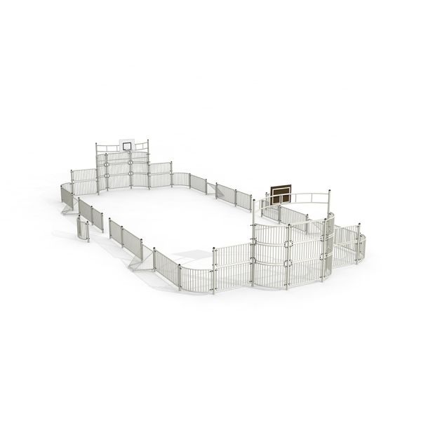 Sport Arena w/Mini Goals 9x20 m con recinzione