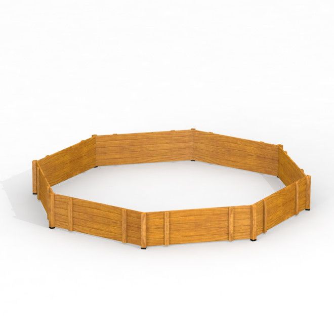 Octagon Arena I recinzione in legno per aree gioco per parchi giochi