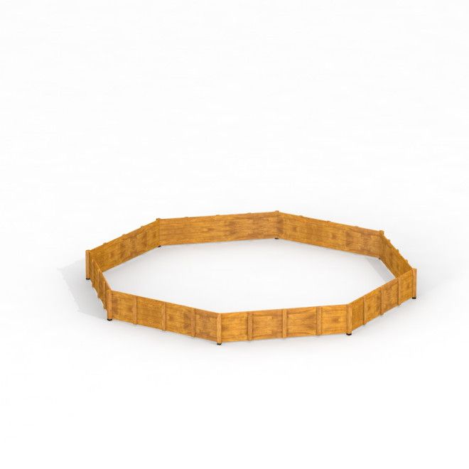Octagon Arena III recinzione in legno per area giochi per la sicurezza del parco giochi