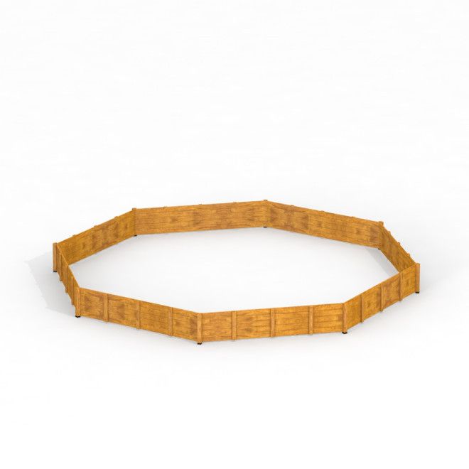 Octagon Arena IV recinzione in legno per parchi giochi