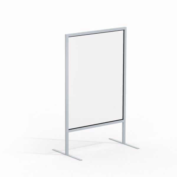 Curtain glass wall 60 x 80 cm con struttura in metallo.