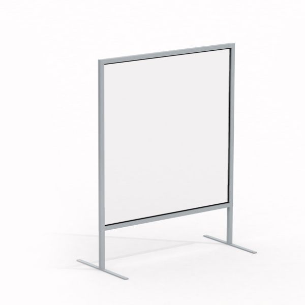 Curtain glass wall 80 x 80 cm autoportante con struttura in metallo.