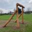 Struttura in legno per Cableway Nature with Platform in un parco.