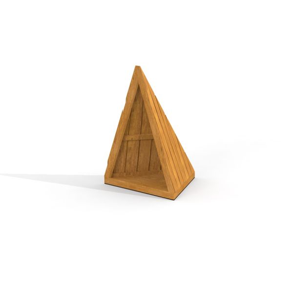 Casetta triangolare in legno Tipi Nature.