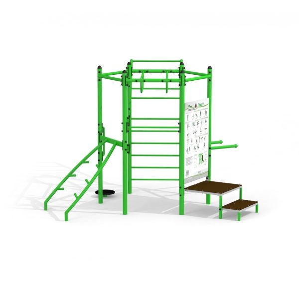 Hexagon Training Set w/ Stairs attrezzatura fitness da esterno.