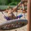 Bambino che dondola su Double Swing Robinia (BNS 90).