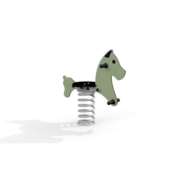 Gioco cavalcabile a molla Dog Rocking per parco giochi.