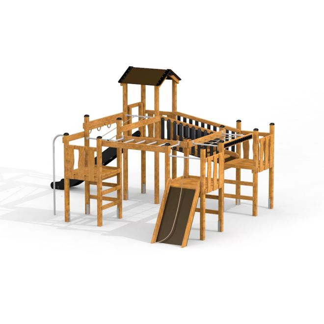 Struttura da parco giochi - Challenger Modern Nature single slide