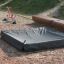 Sandbox cover 2m x 2m in un parco giochi.
