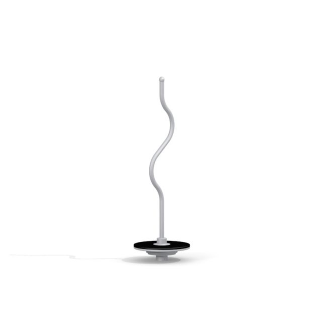 Attrezzatura moderna rotante da parco giochi Spinner II con base nera.