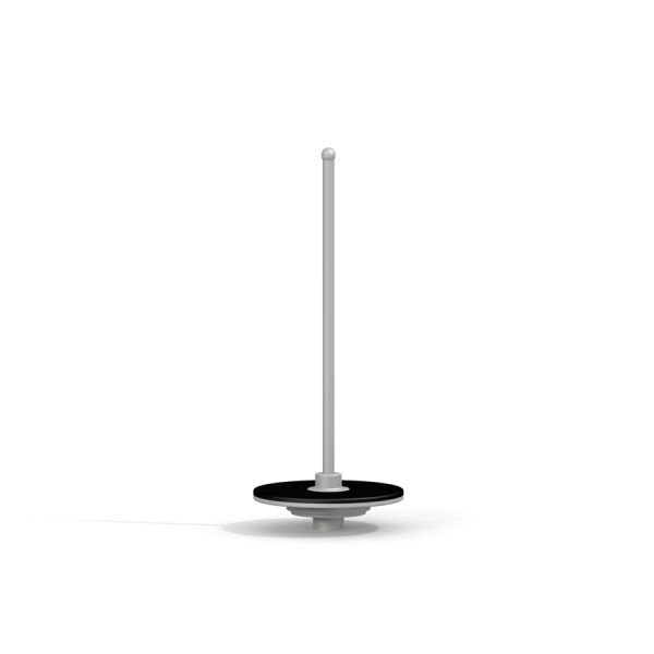 Attrezzatura da parco giochi Spinner III con un palo e base circolare.