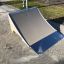 Jump-Ramp in uno skatepark.