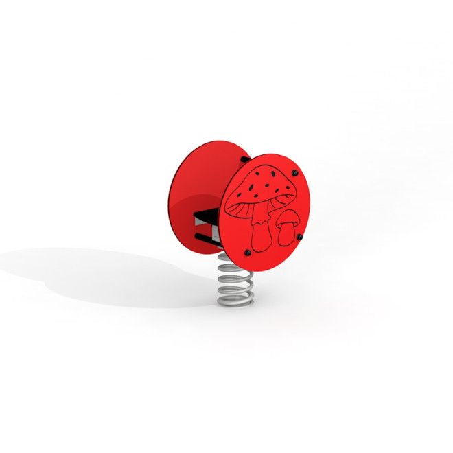Mushroom rocking attrezzatura da gioco a molla per bambini