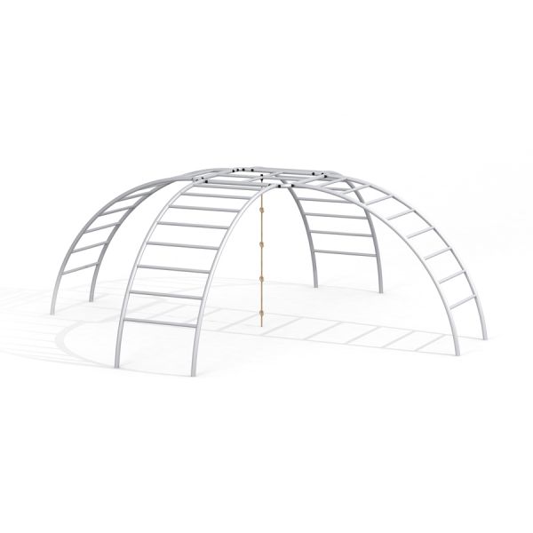 Attrezzatura da parco giochi Cross Climber steel structure con corde per arrampicata