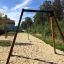 Medium Cableway teleferica per parco giochi in una giornata di sole