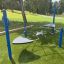 Attrezzatura da parco giochi Rhombus Net per bambini in un parco