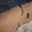 Palisade Horizontal (running meter) recinzione in legno installata su terreno sabbioso