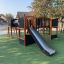 Attrezzatura da parco giochi per bambini con scivolo, Square Play Nature.