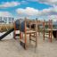 Square Play Nature - attrezzatura da gioco in legno con scivoli, scale e reti da arrampicata