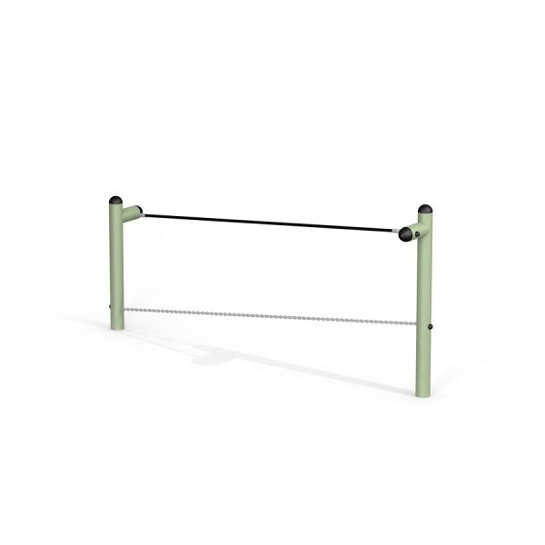 Barra di equilibrio all'aperto Acrobat per parchi giochi.