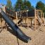 Space Station Nature castle with slide nel parco giochi