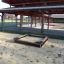 Sandbox Nature sotto un'area esterna coperta.